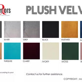 50cm x 50cm Wall Panal Plush Velvet Wall Panel